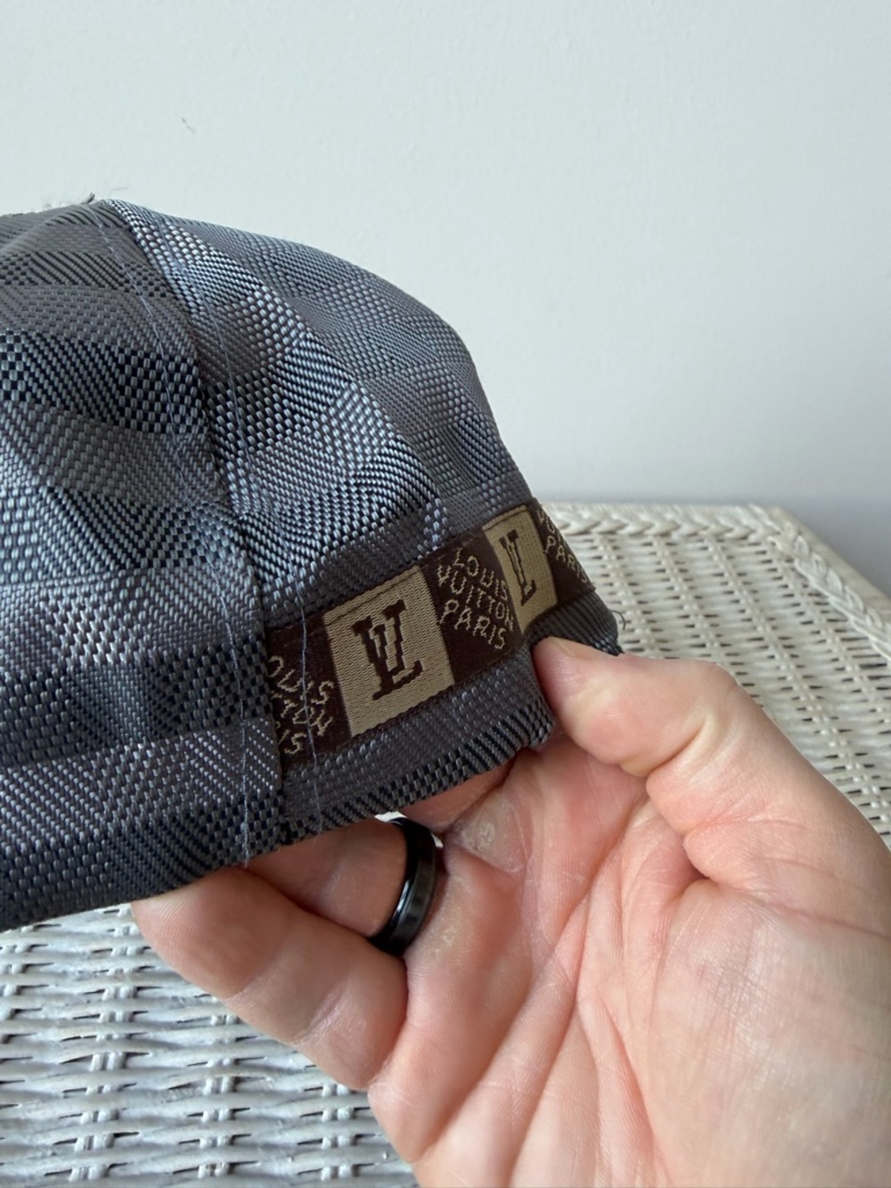Louis Vuitton Brown and Gray Checkered Baseball Cap - Picture 4 of 9